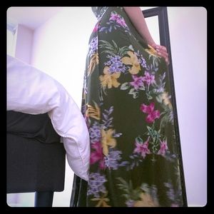 Eva Mendes wrap maxi dress